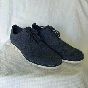 Cole Haan Shoe Mens 10 ZeroGrand Stitchlite Oxford Knit Navy Blue C32120